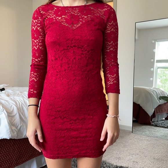 tartan lace dress Plaid Ribbon Lace Dress – Belchic main image 0